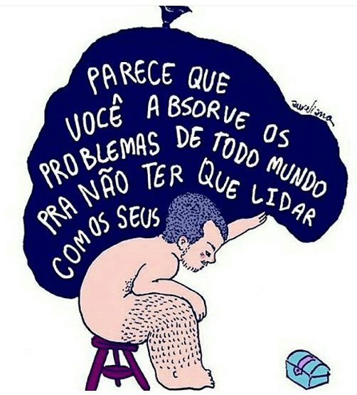 O problema é Seu - mundo nas costas